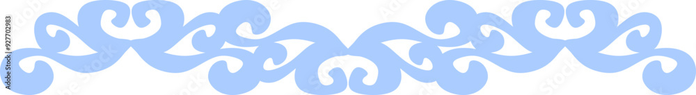Elegant Decorative Swirl - Blue Elegant Decorative Swirl - Blue