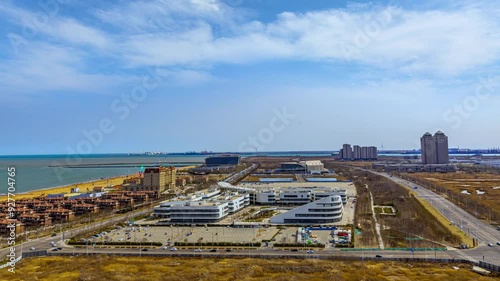 Time-lapse shot of Tianjin Dongjiang International Art Center photo