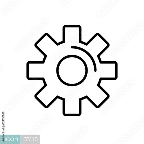Settings icon with additional gears symbol