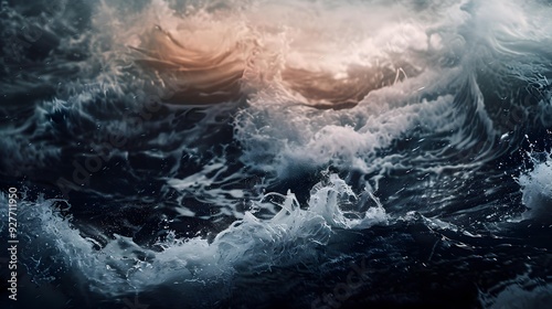 The waves are huge