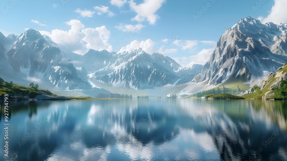 Mountains the crater is surrounded by towering mountain Mountains the crater is surrounded by towering mountain