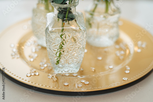 Diamond and Flowery Arrangement