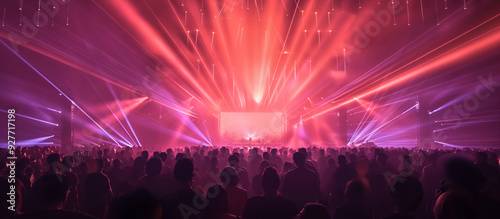 lighting and visual effects on a live concert. 