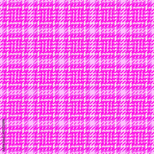 Postcard vector plaid seamless, strip fabric background tartan. Magazine check texture pattern textile in magenta and bright colors.