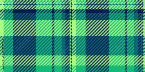 Other vector plaid textile, package check seamless pattern. Striped texture tartan fabric background in green and mint colors.