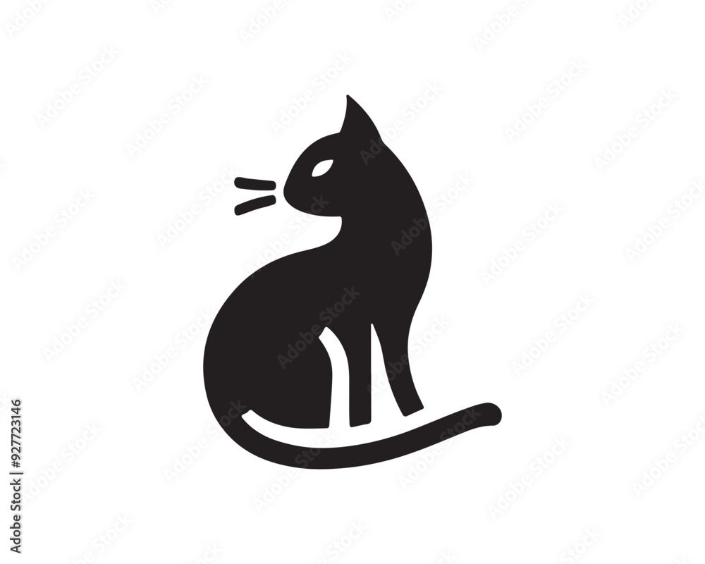 Cat Logo. Cat head icon. Cat face logo. Silhouette simple. Flat style. Cartoon cat face. Logo design template. Vector illustration. Animal logotype concept. Cat Logo. Cat head icon. Cat face logo. Silhouette simple. Flat style. Cartoon cat face. Logo design template. Vector illustration. Animal logotype concept.