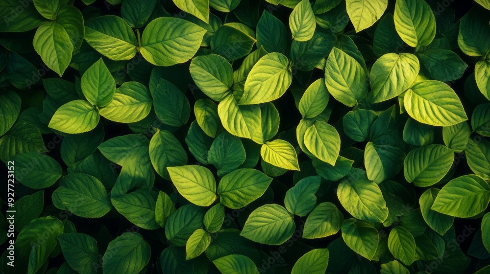 Green leaves forming a pattern - Green leaves forming a pattern -