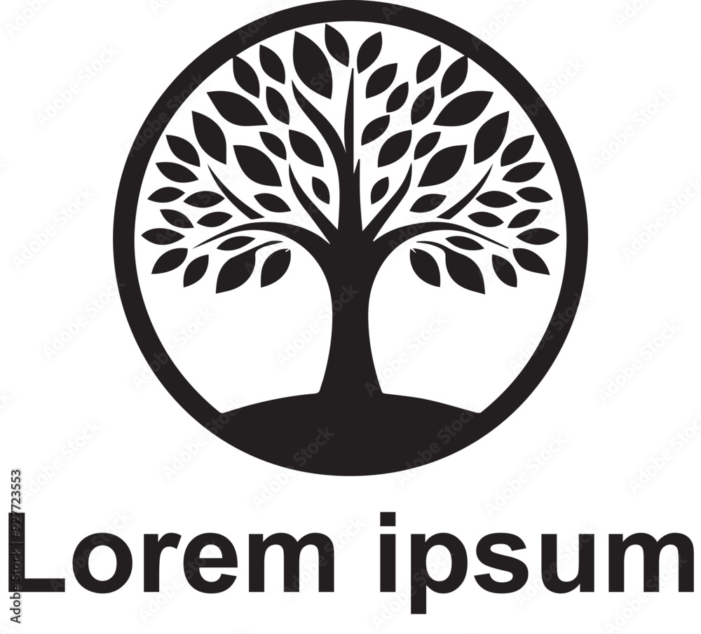 Obraz premium vector tree logo design 