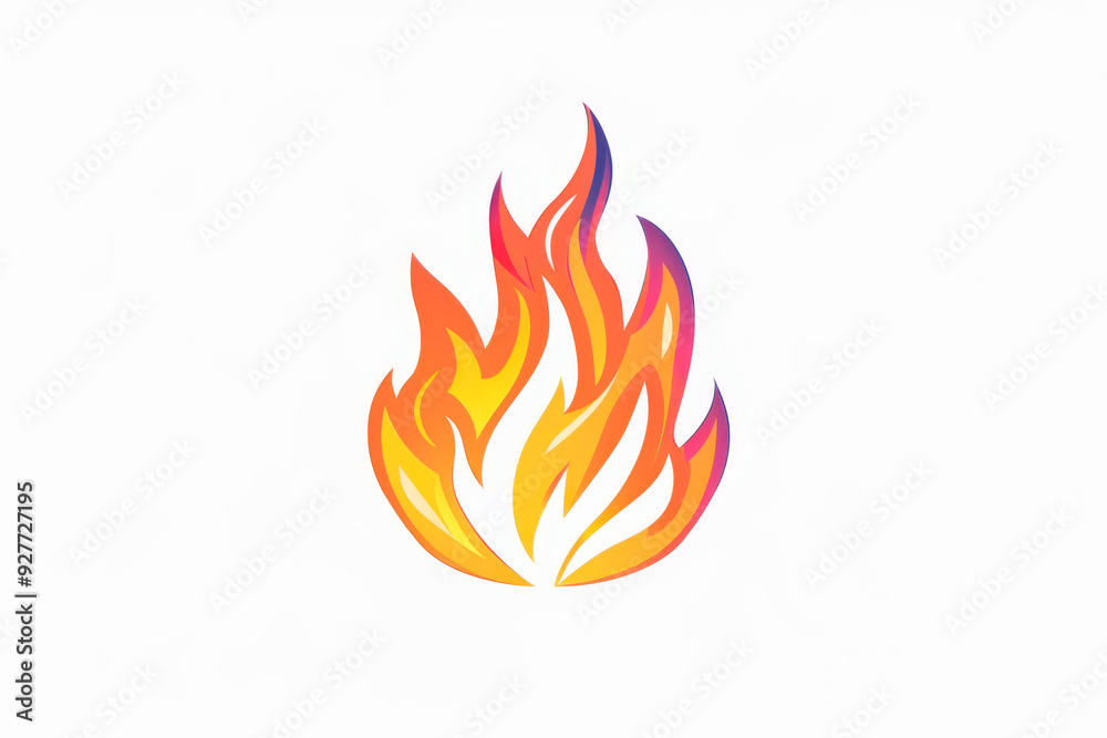 Fire Icon. Symbol Illustration Flame. Generative AI. Fire Icon. Symbol Illustration Flame. Generative AI.