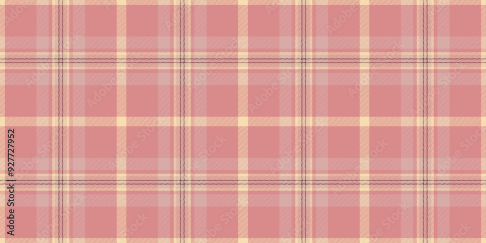 Uniform texture fabric background, customizable check textile plaid. Vintage seamless tartan vector pattern in red and light colors. Uniform texture fabric background, customizable check textile plaid. Vintage seamless tartan vector pattern in red and light colors.