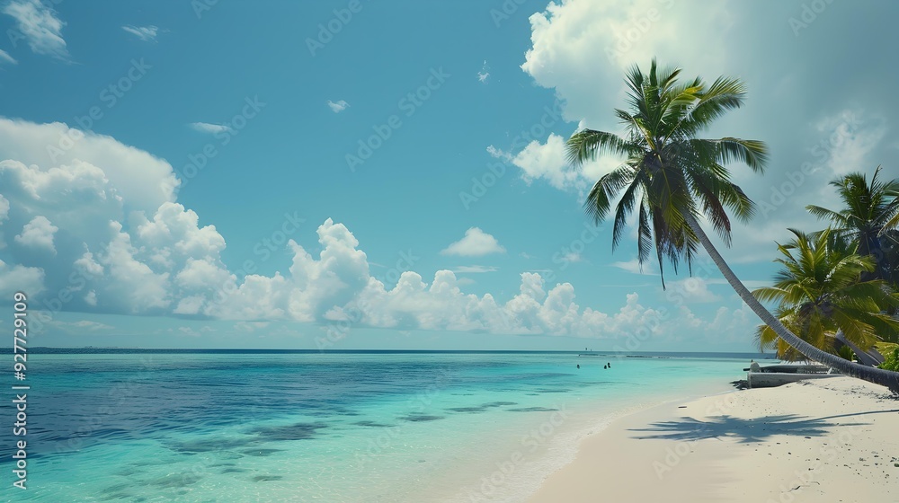 Fototapeta premium The beauty of the maldives atolls is revealed
