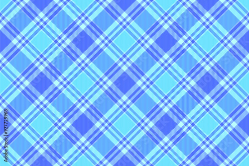 Top plaid seamless tartan, stroke texture pattern vector. Argyle textile fabric background check in blue and light colors.