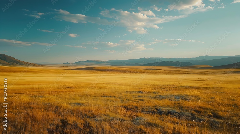 Obraz premium The landscape of mongolia includes endless steppes