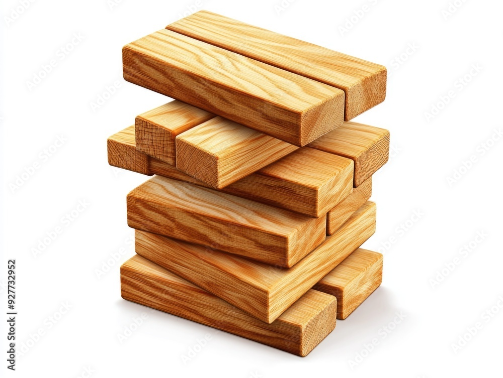 Stacked wood blocks Stacked wood blocks