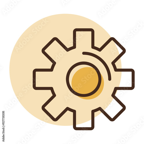 Settings icon with additional gears symbol