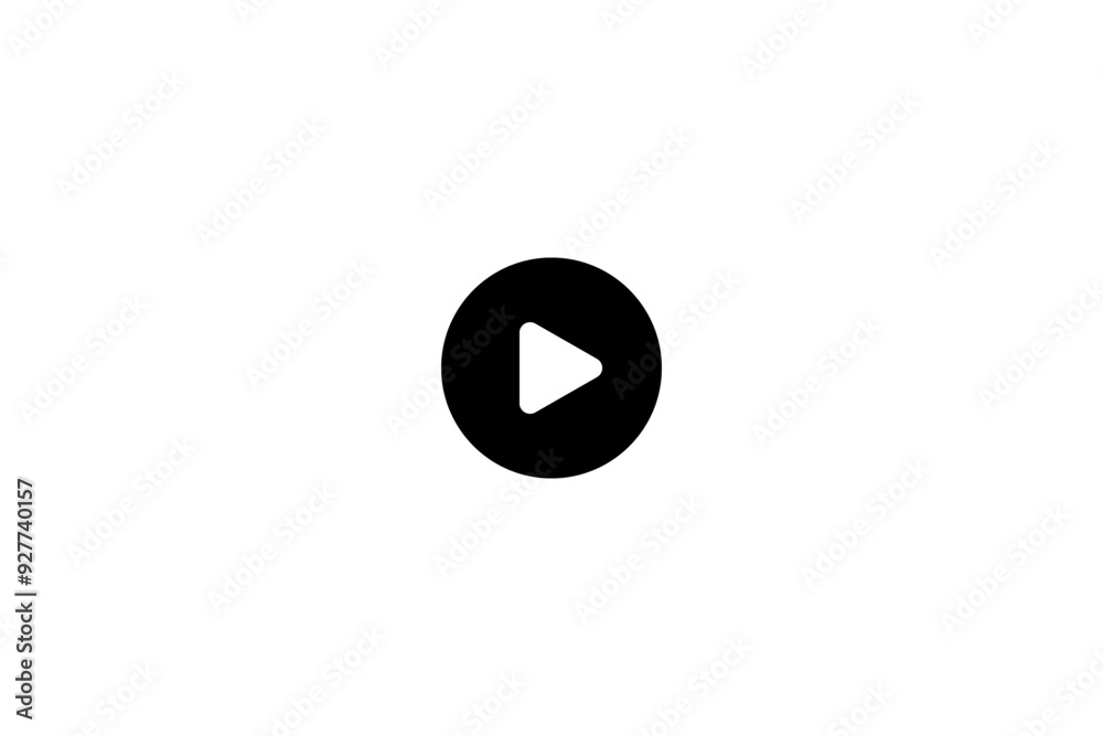 Play media button icon on transparent background. Play button icon vector on PNG Play media button icon on transparent background. Play button icon vector on PNG