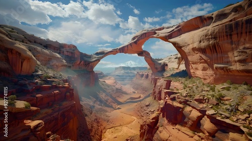 Bridges grandiose sandstone arches creating impressive natural passages img
