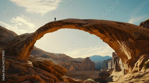 Bridges grandiose sandstone arches creating impressive natural passages picture
