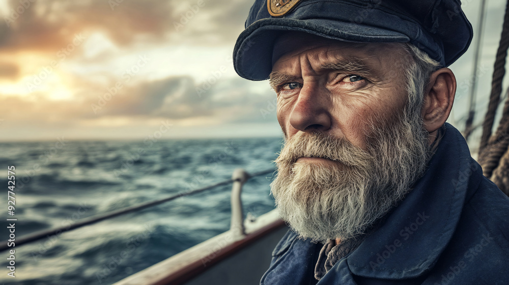 portrait of an experienced old sea captain portrait of an experienced old sea captain