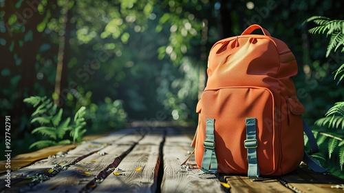 Magnificent Backpack with school supplies and apple