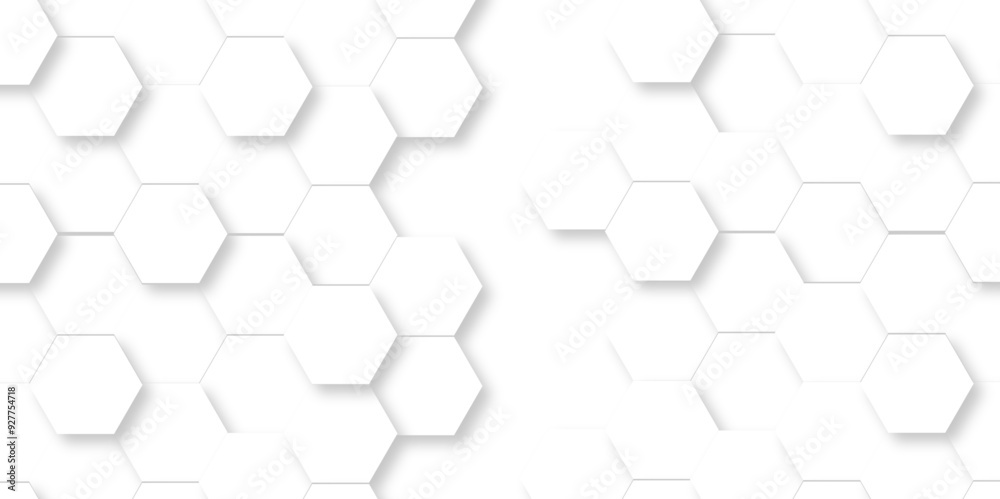 Abstract White Hexagonal Background. Luxury White Pattern. Vector Illustration. 3D Futuristic abstract honeycomb mosaic white background. geometric mesh cell texture. modern futuristic wallpaper. Abstract White Hexagonal Background. Luxury White Pattern. Vector Illustration. 3D Futuristic abstract honeycomb mosaic white background. geometric mesh cell texture. modern futuristic wallpaper.