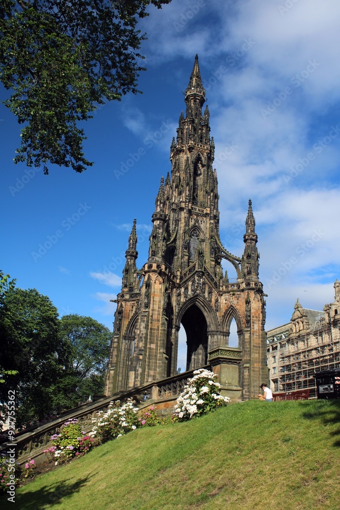 Obraz premium Scott Monument, Edinburgh.