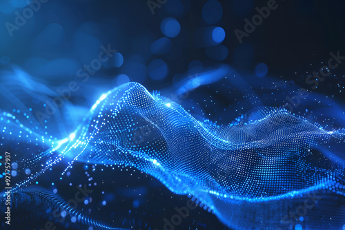 abstract background with smoke, 
Wave of dots and weave lines. Abstract background. Network connection structure.