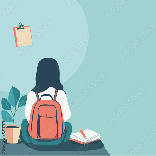 back to school book and character