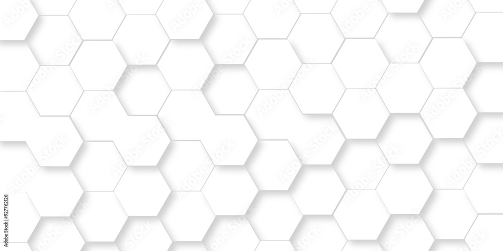 White Hexagonal Background. Luxury White Pattern. Vector Illustration. 3D Futuristic abstract honeycomb mosaic white background. geometric mesh cell texture. modern futuristic wallpaper. White Hexagonal Background. Luxury White Pattern. Vector Illustration. 3D Futuristic abstract honeycomb mosaic white background. geometric mesh cell texture. modern futuristic wallpaper.