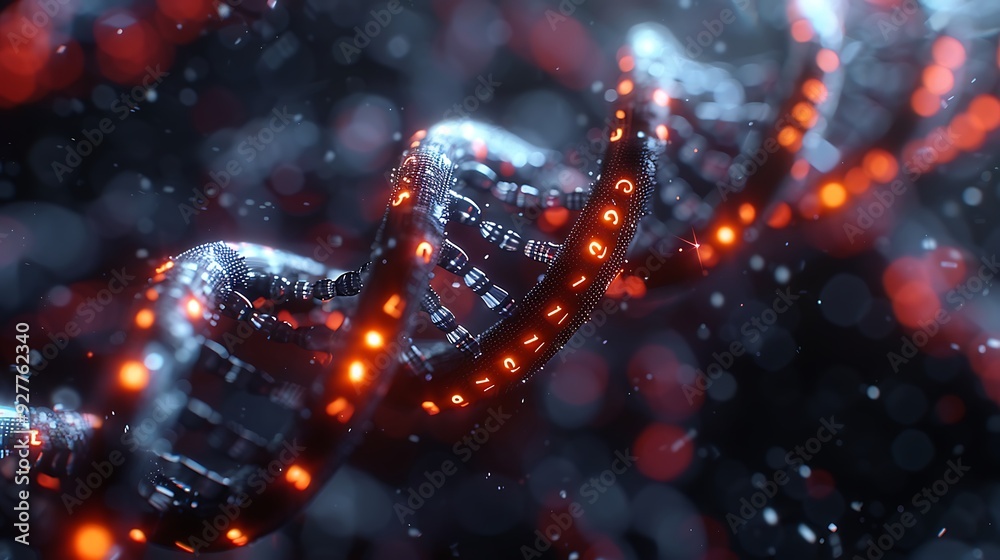 CPU core entwined with strands of binary DNA, representing the merging of life and technology, double exposure style, white background, glowing digital helix, intricate and detailed, hd quality. CPU core entwined with strands of binary DNA, representing the merging of life and technology, double exposure style, white background, glowing digital helix, intricate and detailed, hd quality.
