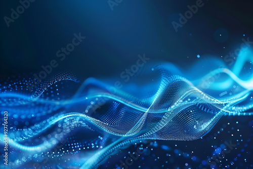 abstract blue wave background