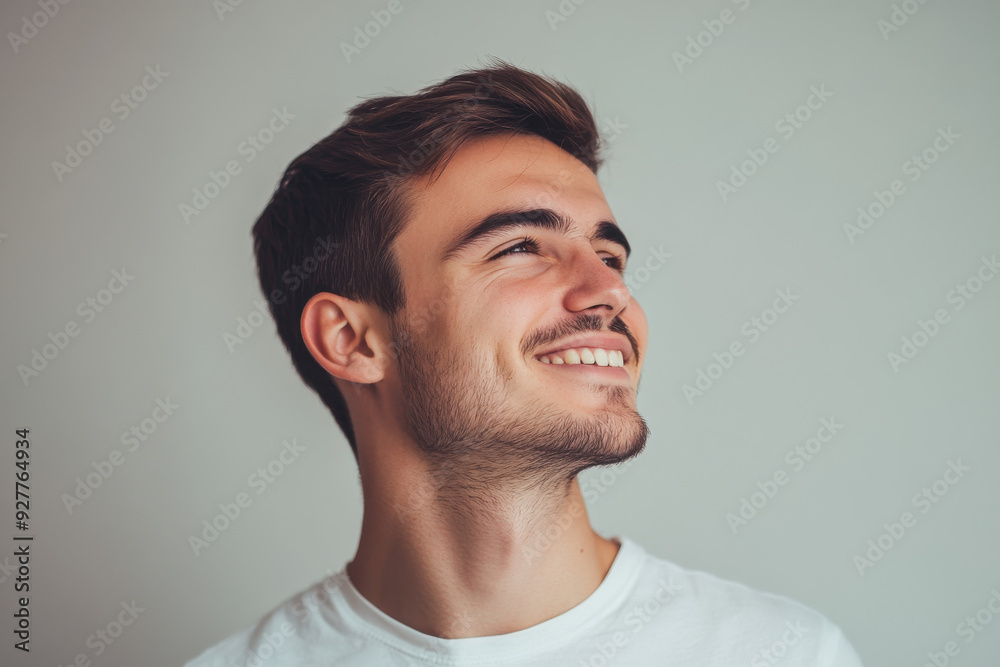 Fototapeta premium A close up of a man's face