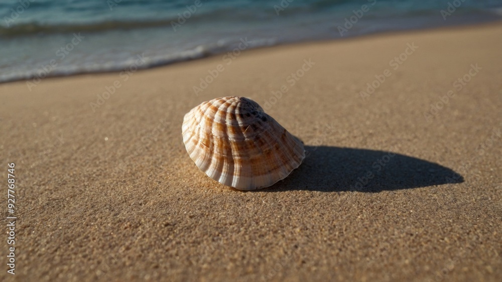 concept natural minimalistic shadow, a casting background beige a on Seashell. concept natural minimalistic shadow, a casting background beige a on Seashell.