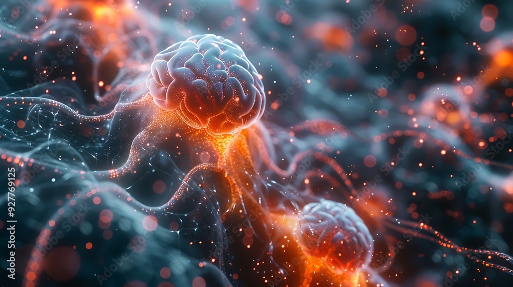 Surreal CPU as a brain with light neurons firing data signals, intricate digital synapses creating a network, double exposure, white background, glowing neural pathways, hd quality. --ar 16:9 --v 6.0 Surreal CPU as a brain with light neurons firing data signals, intricate digital synapses creating a network, double exposure, white background, glowing neural pathways, hd quality. --ar 16:9 --v 6.0