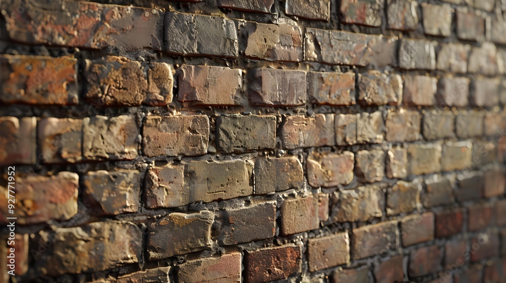 The texture of natural brick creates a feeling The texture of natural brick creates a feeling