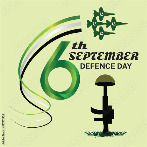 6 september defence day poster,card,template with beautiful illustrations