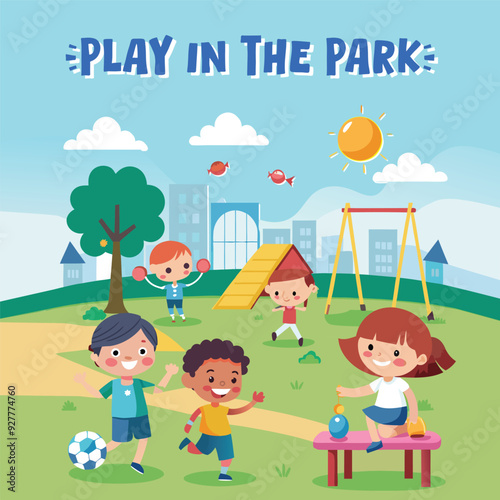 Good manners for kids. Play in the park