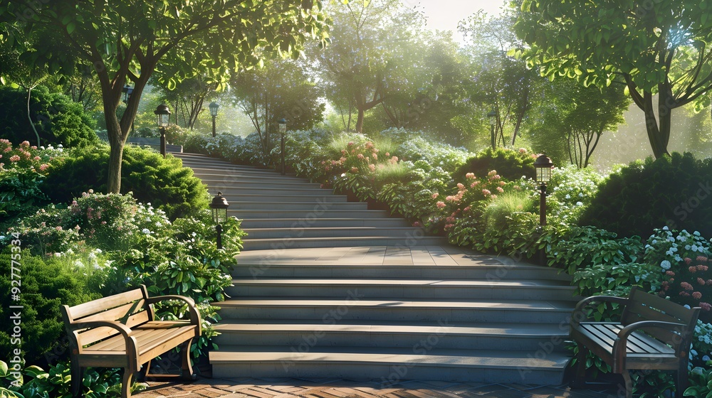 Multi-level corner surrounded by green spaces Multi-level corner surrounded by green spaces