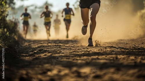 Runners on a Dusty Path