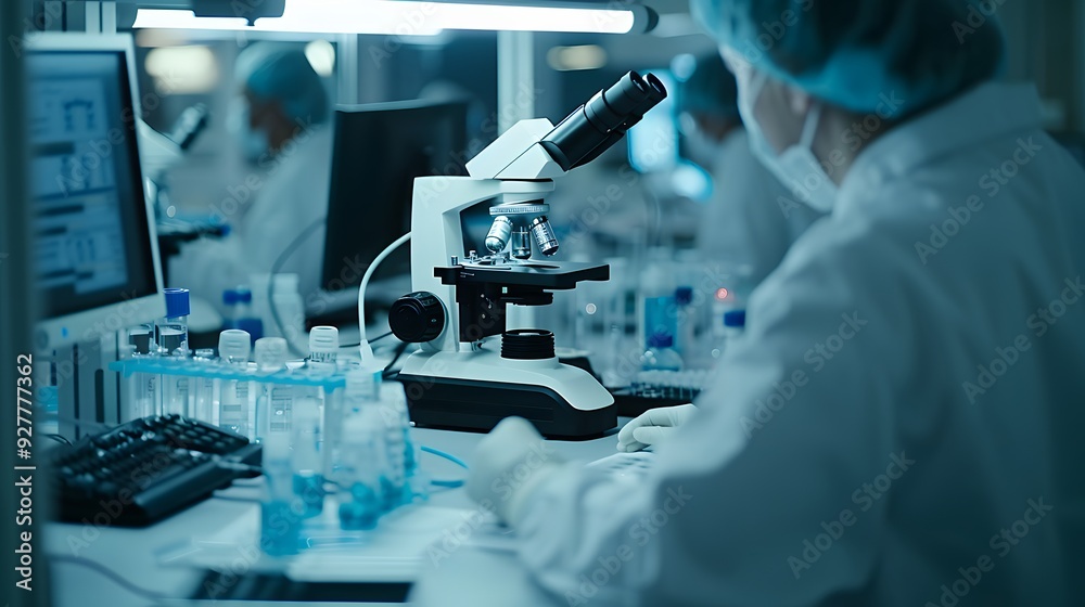 scientist working in laboratory scientist working in laboratory