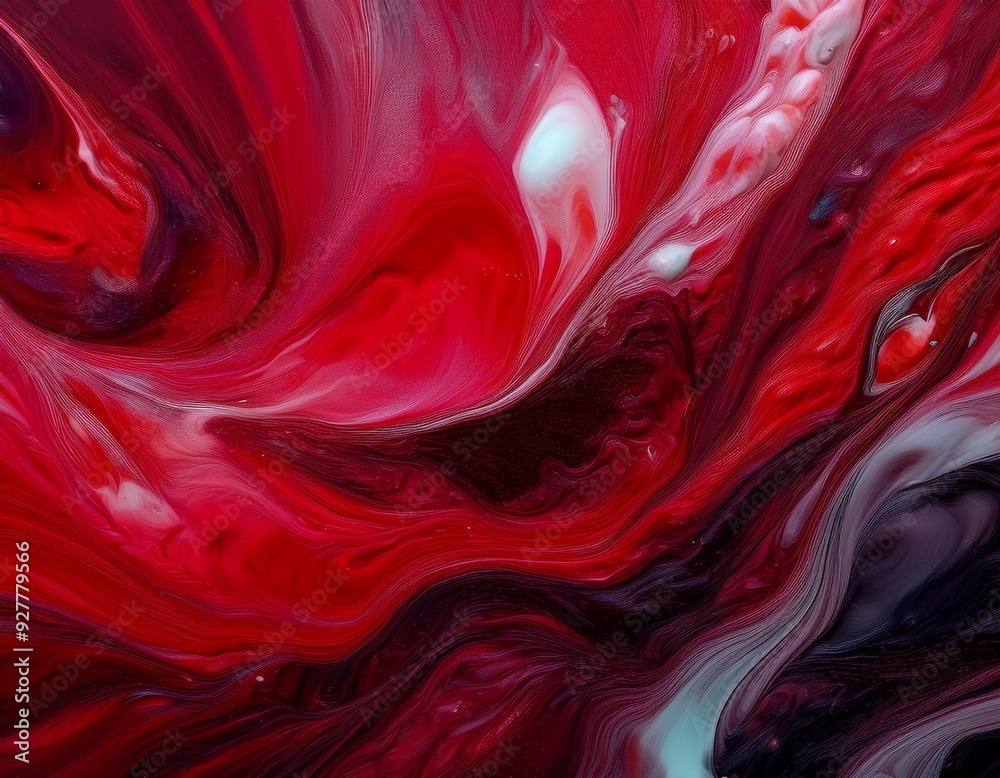 rote Acrylfarbe als Hintergrund, Farbverschiebung rote Acrylfarbe als Hintergrund, Farbverschiebung