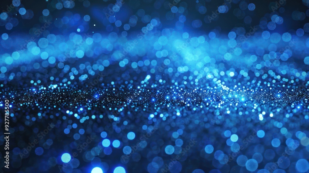Abstract Blue Glitter Bokeh Abstract Blue Glitter Bokeh