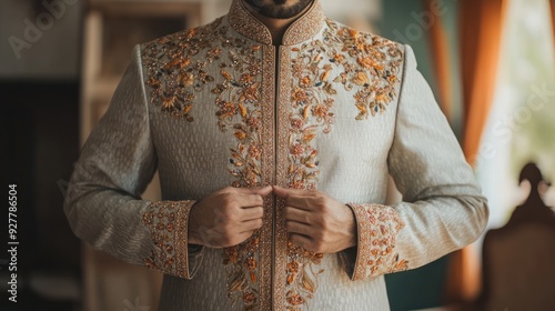 Man In Traditional Indian Wedding Attire