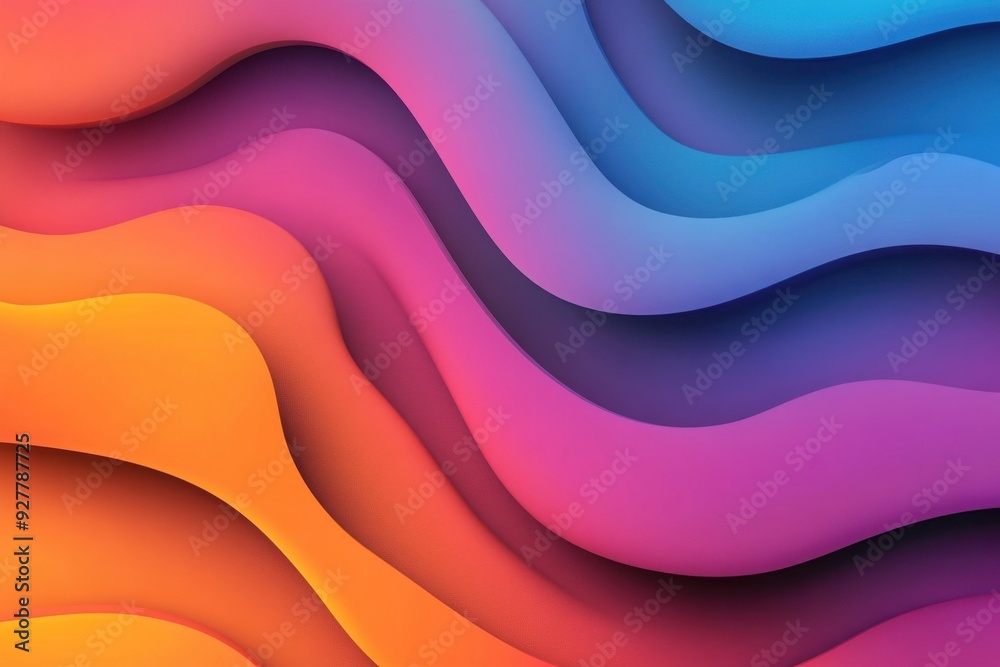 Fototapeta premium Vibrant gradient swirling backdrop creation