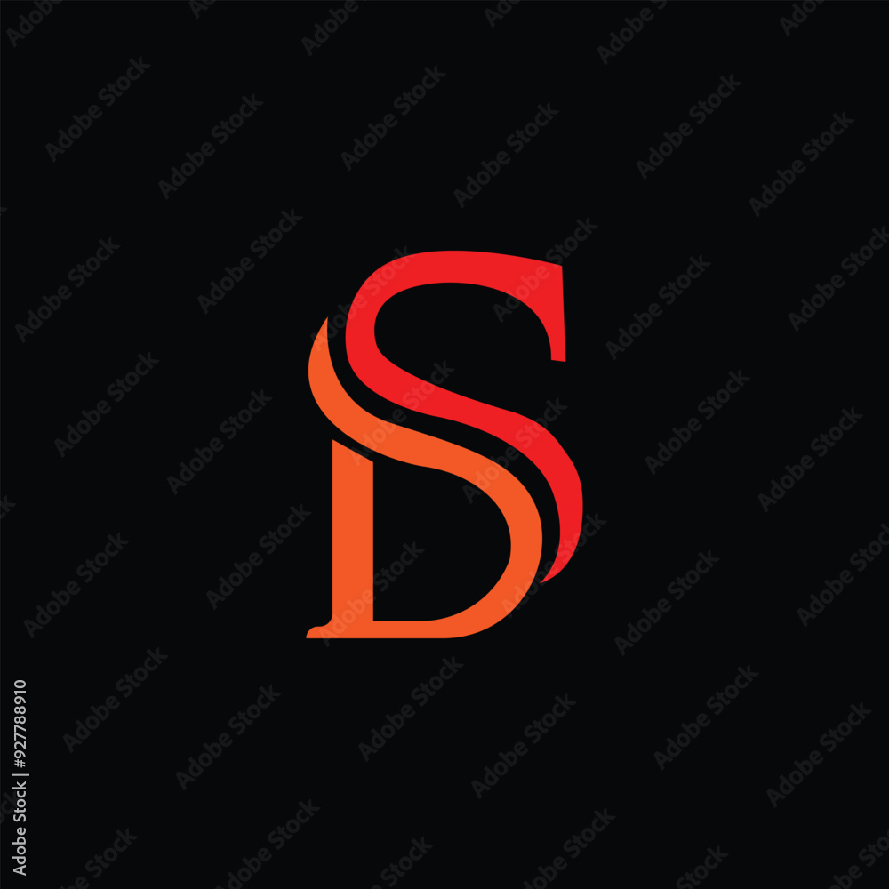 DS Letter Initial Logo Design Template Vector Illustration DS Letter Initial Logo Design Template Vector Illustration