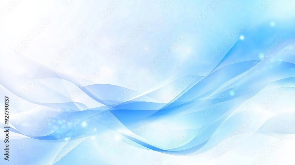 Abstract Blue Background with Blurred Wavy Lines and Soft Lighting for Modern Design Abstract Blue Background with Blurred Wavy Lines and Soft Lighting for Modern Design