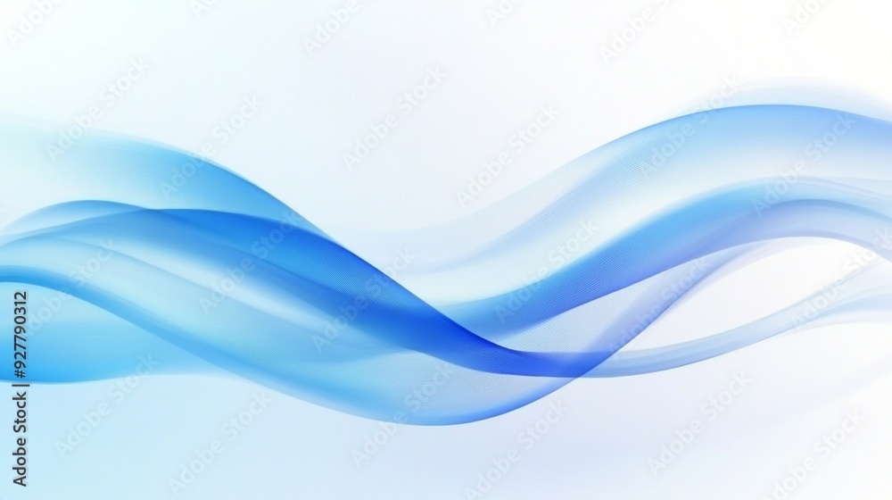 Abstract Blue Background with Blurred Wavy Lines and Soft Lighting for Modern Design Abstract Blue Background with Blurred Wavy Lines and Soft Lighting for Modern Design
