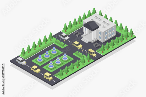Isometric Government Building