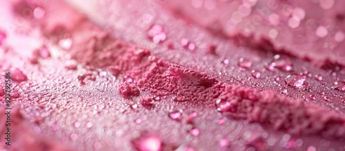 Pink Powder with Water Drops
