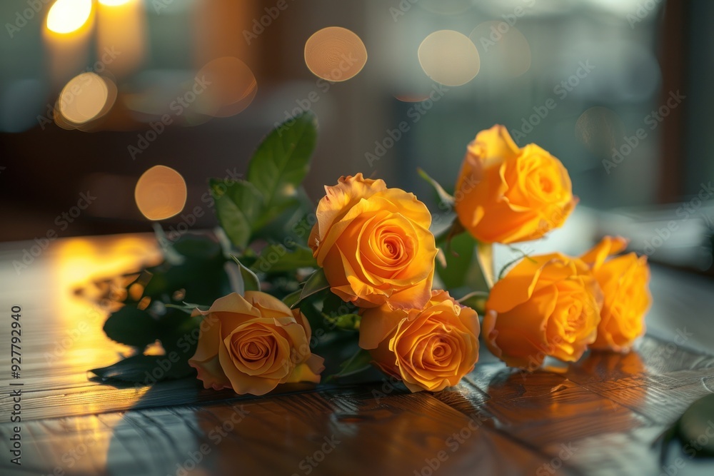 A Bouquet of Yellow Roses